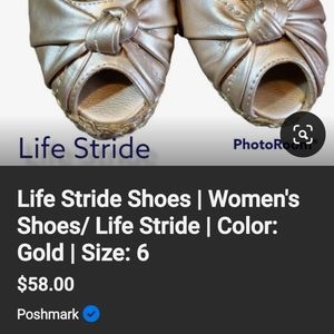 Life Stride golden wedge very comfortable